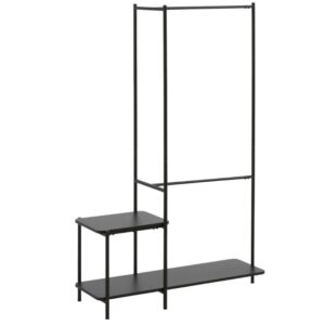 Čern&yacute; kovov&yacute; stojac&iacute; vě&scaron;&aacute;k Kave Home Galatia 150 x 100 cm