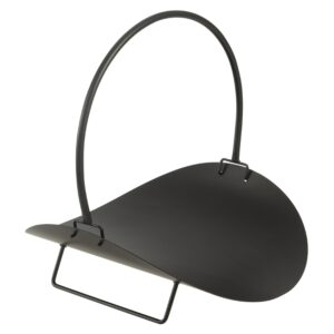 Čern&yacute; kovov&yacute; stojan na krbov&eacute; dřevo J-line Larry 47 x 43 cm