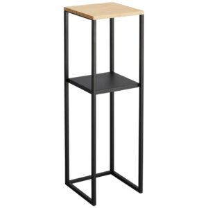 Čern&yacute; kovov&yacute; stojan na květiny Yamazaki Tower 80 cm