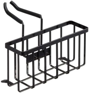 Čern&yacute; kovov&yacute; stojan na myc&iacute; prostředky Yamazaki Tower 20