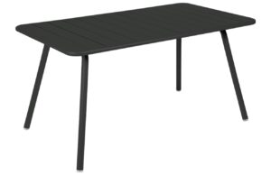 Čern&yacute; kovov&yacute; stůl Fermob Luxembourg 143 x 80 cm