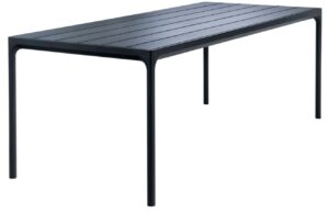 Čern&yacute; kovov&yacute; zahradn&iacute; j&iacute;deln&iacute; stůl HOUE Four 210 x 90 cm