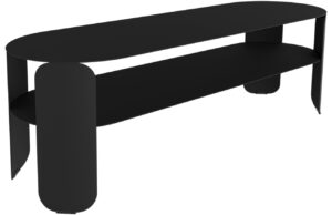 Čern&yacute; kovov&yacute; zahradn&iacute; konferenčn&iacute; stolek Fermob Bebop 120 x 40 cm