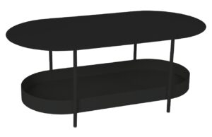 Čern&yacute; kovov&yacute; zahradn&iacute; konferenčn&iacute; stolek Fermob Salsa 113 x 58 cm