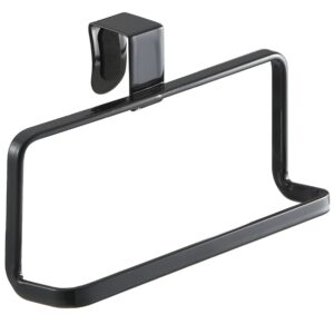 Čern&yacute; kovov&yacute; z&aacute;věsn&yacute; drž&aacute;k na utěrky Yamazaki Tower 16 cm