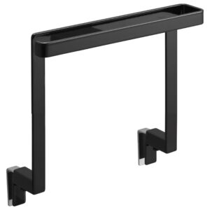 Čern&yacute; kovov&yacute; z&aacute;věsn&yacute; drž&aacute;k na utěrky Yamazaki Tower 20 cm