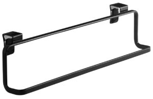 Čern&yacute; kovov&yacute; z&aacute;věsn&yacute; drž&aacute;k na utěrky Yamazaki Tower 30 cm