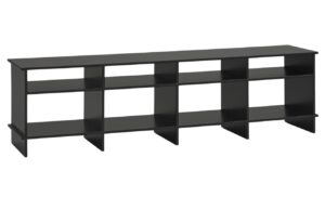 Čern&yacute; lakovan&yacute; TV stolek Teulat Inari 180 x 40 cm