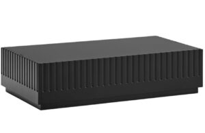 Čern&yacute; lakovan&yacute; konferenčn&iacute; stolek Teulat Doric 110 x 60 cm