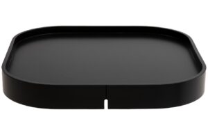 Čern&yacute; lakovan&yacute; podnos Softline Soft Square 49 x 49 cm