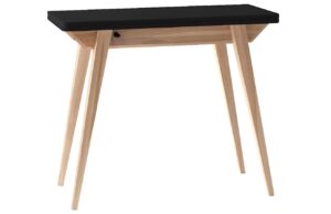 Čern&yacute; lakovan&yacute; rozkl&aacute;dac&iacute; toaletn&iacute; stolek RAGABA ENVELOPE 65 / 90 x 44 / 90 cm