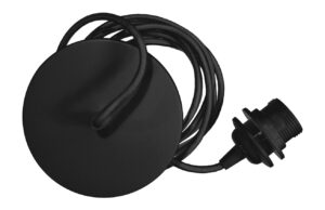 Čern&yacute; nap&aacute;jec&iacute; kabel ke světlům UMAGE Rosette 210 cm