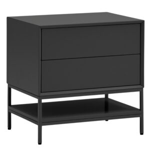 Čern&yacute; nočn&iacute; stolek Teulat Platt 55 x 40 cm