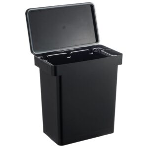 Čern&yacute; plastov&yacute; odpadkov&yacute; ko&scaron; Yamazaki Tower 25 l