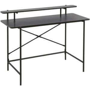 Čern&yacute; pracovn&iacute; stůl Kave Home Galatia 120 x 65 cm