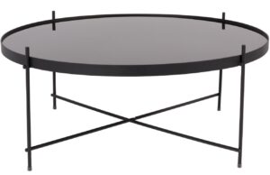 Čern&yacute; skleněn&yacute; konferenčn&iacute; stolek ZUIVER CUPID 82