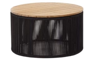 Čern&yacute; zahradn&iacute; stolek Kave Home Dandara 70 cm