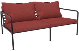 Červen&aacute; čalouněn&aacute; zahradn&iacute; dvoum&iacute;stn&aacute; pohovka HOUE Avon 159 cm II.