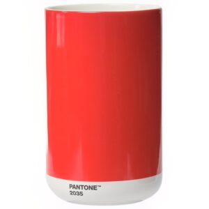 Červen&aacute; keramick&aacute; v&aacute;za Pantone Red 2035 17 cm