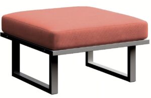 Červen&aacute; zahradn&iacute; podnožka MESONICA Soledo s antracitovou podnož&iacute;