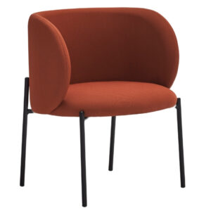 Červen&eacute; l&aacute;tkov&eacute; lounge křeslo Teulat Mogi