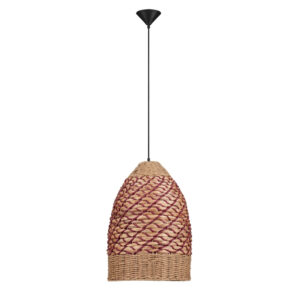 Červen&eacute; z&aacute;věsn&eacute; světlo Nova Luce Mapi 37 cm