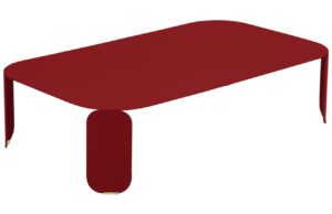 Červen&yacute; kovov&yacute; zahradn&iacute; konferenčn&iacute; stolek Fermob Bebop I. 120 x 70 cm