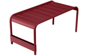 Červen&yacute; kovov&yacute; zahradn&iacute; konferenčn&iacute; stolek Fermob Luxembourg 86 x 44 cm