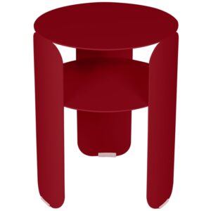 Červen&yacute; kovov&yacute; zahradn&iacute; odkl&aacute;dac&iacute; stolek Fermob Bebop 35 cm