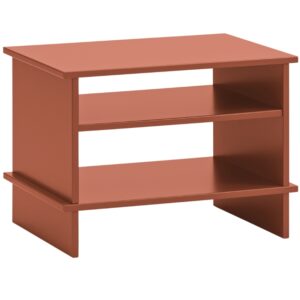 Cihlově červen&yacute; lakovan&yacute; nočn&iacute; stolek Teulat Inari 54 x 40 cm