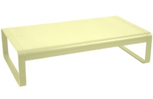 Citronově žlut&yacute; hlin&iacute;kov&yacute; zahradn&iacute; konferenčn&iacute; stolek Fermob Bellevie 138 x 80 cm