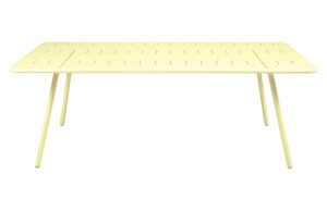 Citronově žlut&yacute; kovov&yacute; stůl Fermob Luxembourg 207 x 100 cm
