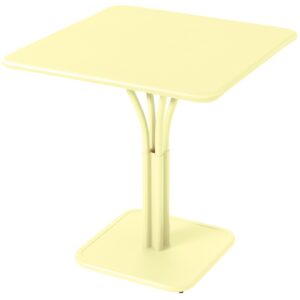 Citronově žlut&yacute; kovov&yacute; stůl Fermob Luxembourg Pedestal 71 x 71 cm