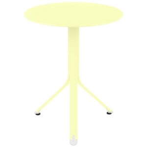 Citronově žlut&yacute; kovov&yacute; stůl Fermob Rest'O &Oslash; 60 cm