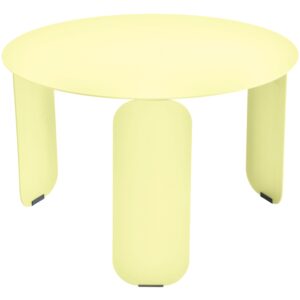 Citronově žlut&yacute; kovov&yacute; zahradn&iacute; konferenčn&iacute; stolek Fermob Bebop 60 cm