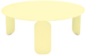 Citronově žlut&yacute; kovov&yacute; zahradn&iacute; konferenčn&iacute; stolek Fermob Bebop 80 cm