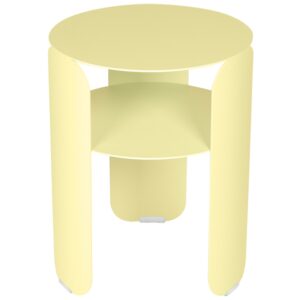 Citronově žlut&yacute; kovov&yacute; zahradn&iacute; odkl&aacute;dac&iacute; stolek Fermob Bebop 35 cm