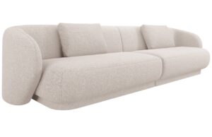 Cosmopolitan Design B&eacute;žov&aacute; čalouněn&aacute; čtyřm&iacute;stn&aacute; pohovka Camden 304 cm