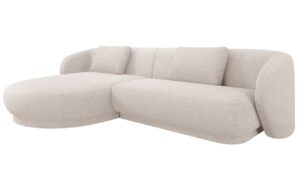 Cosmopolitan Design B&eacute;žov&aacute; čalouněn&aacute; rohov&aacute; pohovka Camden 289 cm