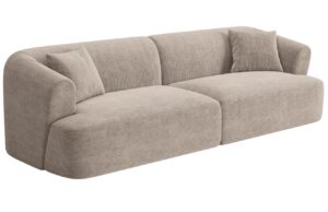 Cosmopolitan Design B&eacute;žov&aacute; man&scaron;estrov&aacute; čtyřm&iacute;stn&aacute; pohovka Campi 255 cm