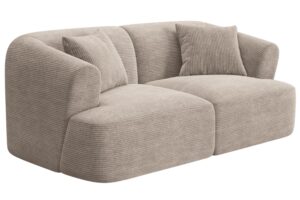 Cosmopolitan Design B&eacute;žov&aacute; man&scaron;estrov&aacute; dvoum&iacute;stn&aacute; pohovka Campi 180 cm