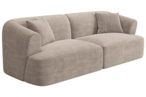 Cosmopolitan Design B&eacute;žov&aacute; man&scaron;estrov&aacute; trojm&iacute;stn&aacute; pohovka Campi 220 cm