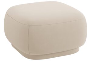 Cosmopolitan Design B&eacute;žov&aacute; sametov&aacute; podnožka Camden 65 x 65 cm