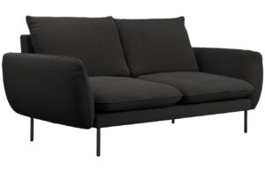 Cosmopolitan Design Čern&aacute; boucl&eacute; dvoum&iacute;stn&aacute; pohovka Vienna 160 cm