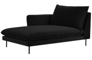 Cosmopolitan Design Čern&aacute; sametov&aacute; leno&scaron;ka Vienna 170 cm