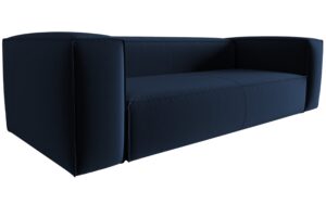 Cosmopolitan Design Kr&aacute;lovsky modr&aacute; sametov&aacute; čtyřm&iacute;stn&aacute; pohovka Mackay 230 cm