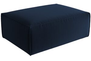 Cosmopolitan Design Kr&aacute;lovsky modr&aacute; sametov&aacute; podnožka Mackay 100 x 69 cm