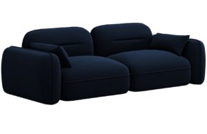 Cosmopolitan Design Kr&aacute;lovsky modr&aacute; sametov&aacute; trojm&iacute;stn&aacute; pohovka Sydney 230 cm