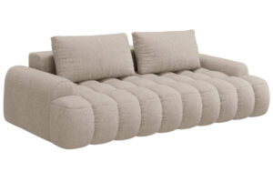 Cosmopolitan Design P&iacute;skově hněd&aacute; rozkl&aacute;dac&iacute; pohovka Linz 250 cm