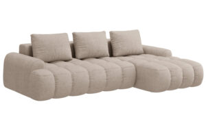 Cosmopolitan Design P&iacute;skově hněd&aacute; rozkl&aacute;dac&iacute; pohovka Linz 275 cm